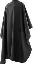 Needum ® Hooded Coat - Manteau de coiffure - Cape de coiffure imperméable - Convient pour la coupe / Lessive/ toilettage / teinture des cheveux - À la maison ou en salon - Pour Adultes et Enfants - 140 x 120 cm - Unisexe - Homme / Femme - Zwart