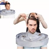 Manteau de barbier Premium Hair Catcher Argenté | Tablier de coiffeur | Manteau à capuche Adultes | Manteau à Capuche Enfant | Femme homme | Ensemble de coiffeur | Cape de coiffeur | Coiffeur
